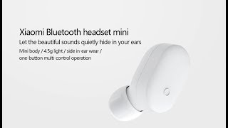 Xiaomi Mi Bluetooth Earphone Mini White (ZBW4411, ZBW4411CN, ZBW4444GL) - відео 9