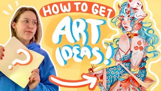 How To Come Up With ART IDEAS 🌊 (When You Don’t Know What To Draw) // Paint With Me!