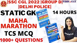 STATIC GK| SSC CGL 2022 | GROUP D | DELHI POLICE | 14 HOURS | TCS MCQ | PINNACLE SSC/RAILWAY GS BOOK