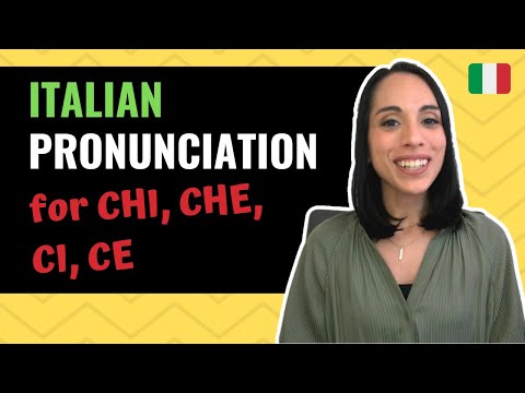 Italian Pronunciation for CHI, CHE, CI, CE [Italian C Sounds]