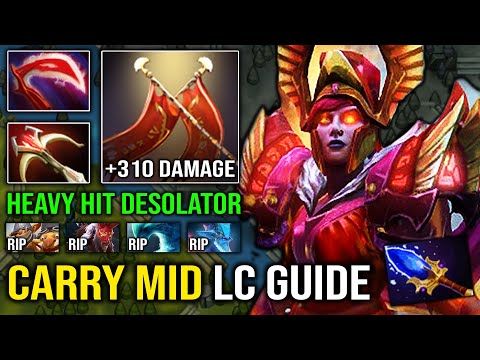 NEW 7.31 Carry LC Mid Guide +310 Duel Damage OP Heavy Hit Desolator with Full Aghanim Effect Dota 2