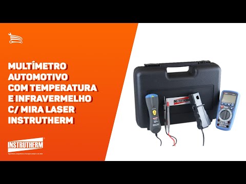 Multímetro Automotivo com Temperatura e Infravermelho com Mira Laser - Video