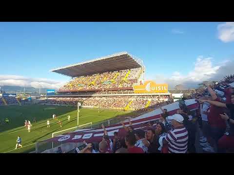 "El CAMPEÓN está de vuelta, SAPRISSA vs. Guanacasteca desde la ULTRA MORADA " Barra: Ultra Morada • Club: Saprissa