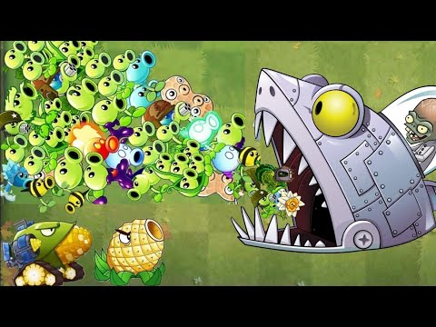 Random All Plants vs Zombot Sharktronic Sub HARD MODE - PvZ 2 Zomboss Battlez