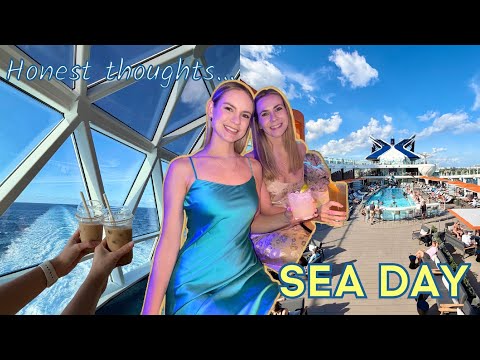 FIRST FULL SEA DAY ON CELEBRITY XCEL | Honest Thoughts on Our First Celebrity Cruise 