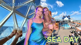 FIRST FULL SEA DAY ON CELEBRITY XCEL | Honest Thoughts on Our First Celebrity Cruise 