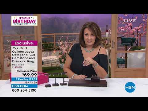 Colleen Lopez Sterling Silver OctagonalCut Gemstone and ...