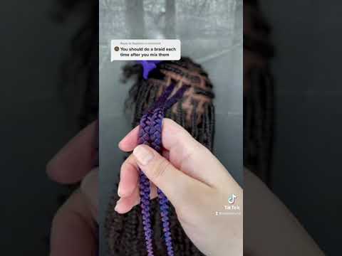 Braiding Hair Blend 350 & Blue