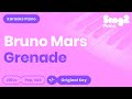 Bruno Mars - Grenade (Piano Karaoke)