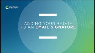 4  Adding your badge to an email signature