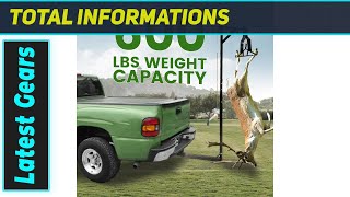 ECOTRIC Truck 2" Hitch Game Hoist: Powerful 600LB Hunting Essential!