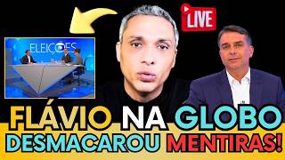 🚨REACT AO VIVO: FLÁVIO BOLSONARO NA GLOBO: "CHEGOU A HORA DE DESMASCARAR AS MENTIRAS DO PT!"