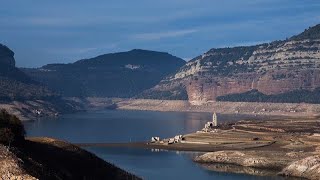 Drought reveals sunken 11th century church as Spain battles prolonged water shortages