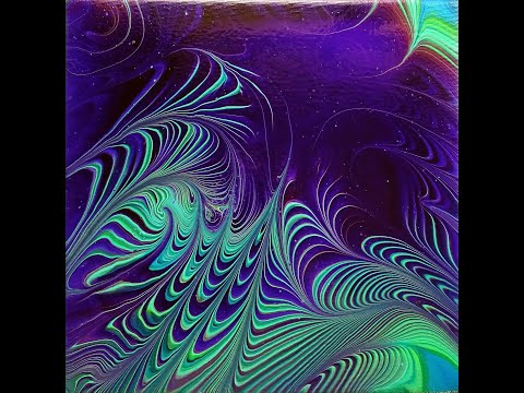 (310) Wrecked rings - Awesome lines created with a skewer - Fluid art