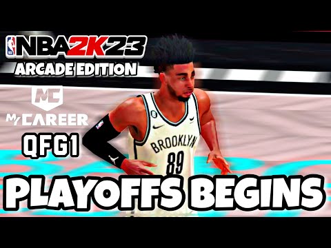 NBA 2K23 MOBILE MYCAREER EP. 12 - PLAYOFFS BEGIN VS THE CAVS QFG1
