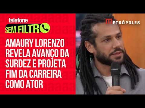 Amaury Lorenzo revela avanço da surdez e projeta fim da carreira como ator