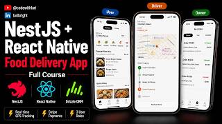 Full Course | NestJS + React Native — Food Delivery App