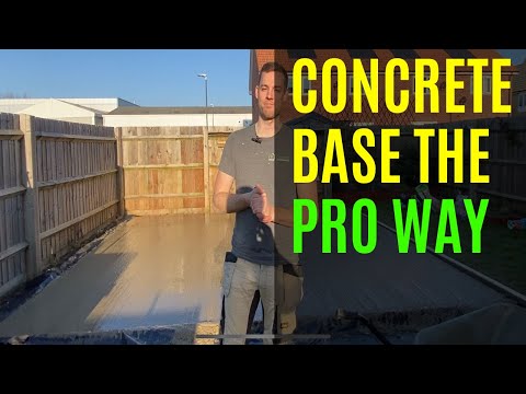 PART 1 FULL GARDEN ROOM BUILD How to lay a Concrete Base