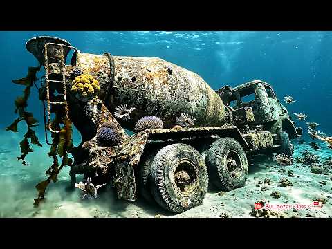 Scania Cement Mixer Trucks Abandoned on The Ocean Floor For Over 10 Years, Are Rescued, Full Rebuilt