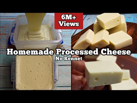 How to Make Processed Cheese at Home | Homemade Cheese Recipe ! No Rennet