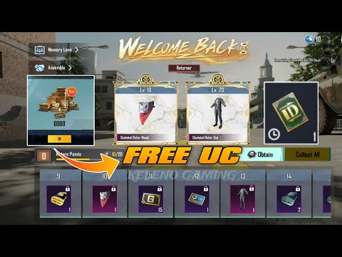 😍Free Uc Event ✅ Welcome Back & Return Event 🤑 How To Get Return Event | Rename Card | Uc Trick Bgmi