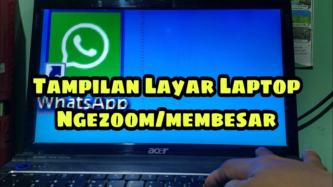 Cara mengatasi Tampilan Laptop Membesar/ngezoom