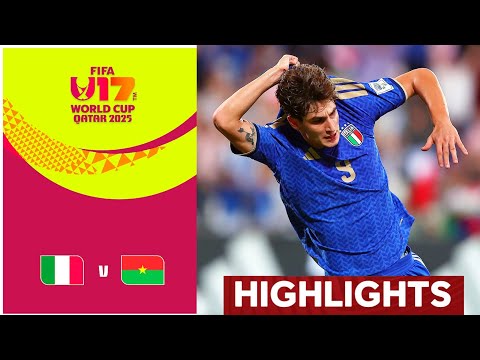 Italy U-17 vs Burkina Faso U-17 (1-0) Highlights | U 17 FIFA World Cup 2025 | Italia vs Burkina Faso