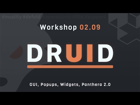Druid Workshop | Defold | GUI, Popups, Widgets, Panthera 2.0
