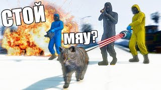 Новая рубрика! GTA 5 Hide & Seek - читерная КИСКА против ГРУППЫ по зачистке РАДИАЦИИ