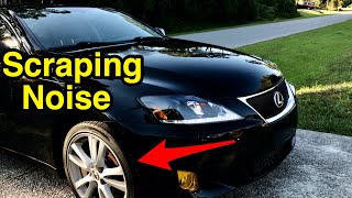 Found & fixed: scraping noise when turning right or left