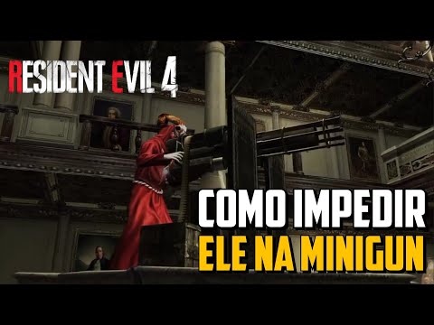 HOW TO STOP THE MINIGUN GOAT HEAD - RESIDENT EVIL 4