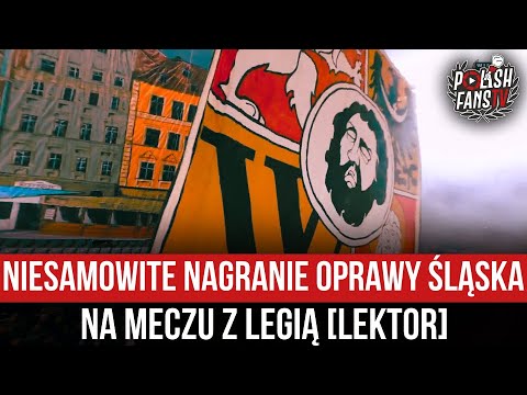 Niesamowite nagranie oprawy Śląska na meczu z Legią [LEKTOR] (13.11.2022 r.)