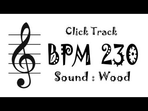 【BPM 230】Wood - Click Track Metronome
