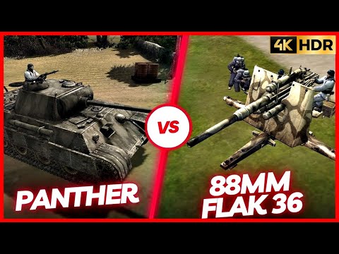 Panther VS 88mm Flak 36 | Company of Heroes