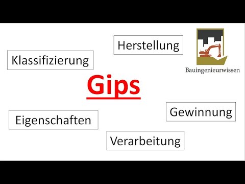 Alles wissenswerte zu Gips