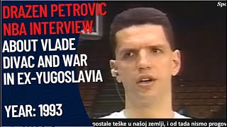 Drazen Petrovic Interview About Vlade Divac | Petrović priča o Divcu