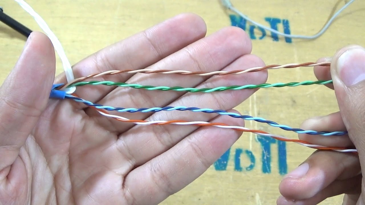 Cabo de rede - Posso criar qualquer sequência de cores?