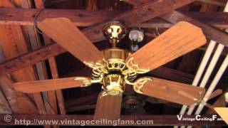 Antica / Codep Brass 40 Inch 5 Blade Ceiling Fan