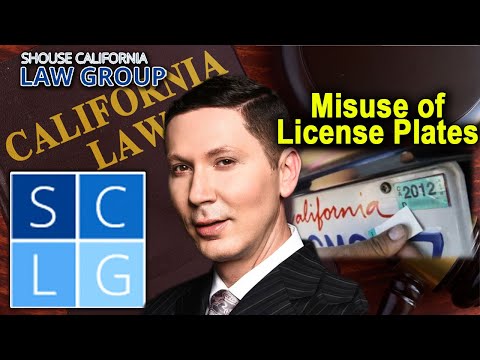 Vehicle Code 4462.5 VC - Misuse of license plates or registration