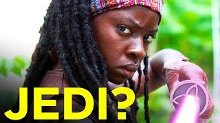 Jedi Michonne Killing Zombies with a Lightsaber (Star Wars / Walking Dead Mash Up)