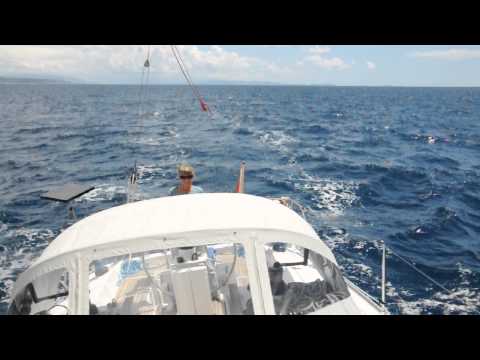 Segeln von der Insel Brac nach der Insel Solta (Kroatien)