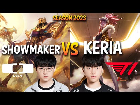DK Showmaker vs T1 Keria - Showmaker AZIR vs Keria AKALI Mid - Patch 13.16 KR Ranked