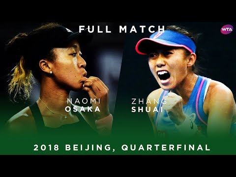Naomi Osaka x Zhang Shuai | Partida completa | Quartas de final de Pequim 2018