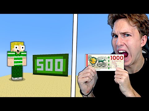 Byg og Spis #16: JEG SPISER PENGE!! - Dansk Minecraft