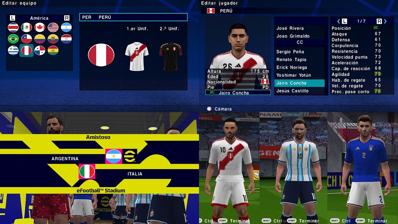 🤩 eFootball 2026 PPSSPP NUEVOS KITS PARA SELECCIONES, NUEVOS ESTADIOS, CAMARA PS5 Y GRAFICOS HD