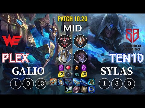 WE Plex Galio vs SB Ten10 Sylas Mid - KR Patch 10.20
