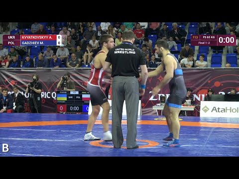 GOLD FS - 65 kg: M. GADZHIEV (POL) df. A. KVYATKOVSKYY (UKR), 4-0