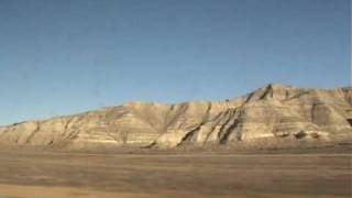 preview picture of video 'Empire Builder westbound - Ancient hills eastern Mont 2008-11-27'