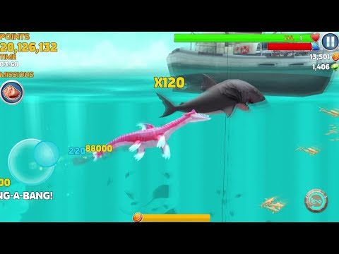 Hungry Shark Evolution Nessie (Plesiosaur) Android Gameplay #51