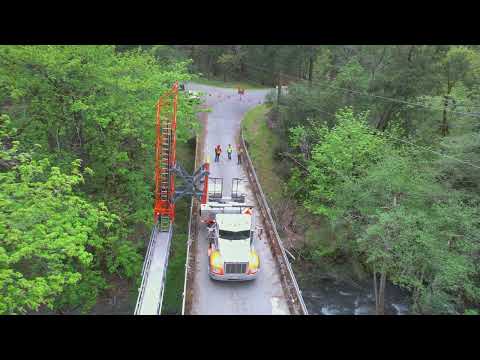 Underbridge Platorms - HPT38.  Bridge Inspection, Grants Pass, OR